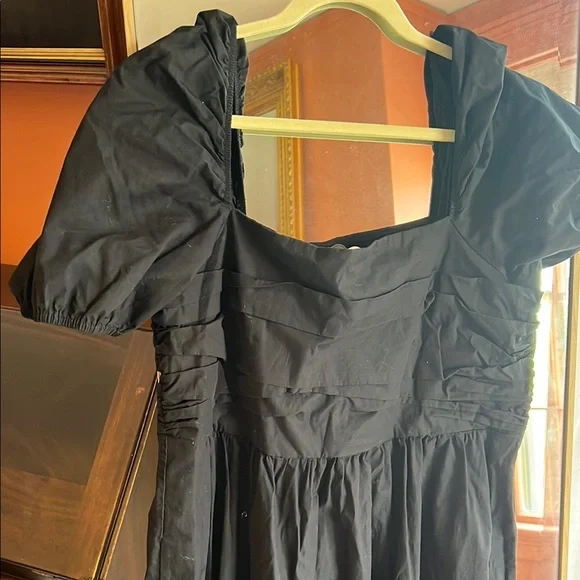 Boden Puff Sleeve Maxi Black Dress - Picture 3 of 3